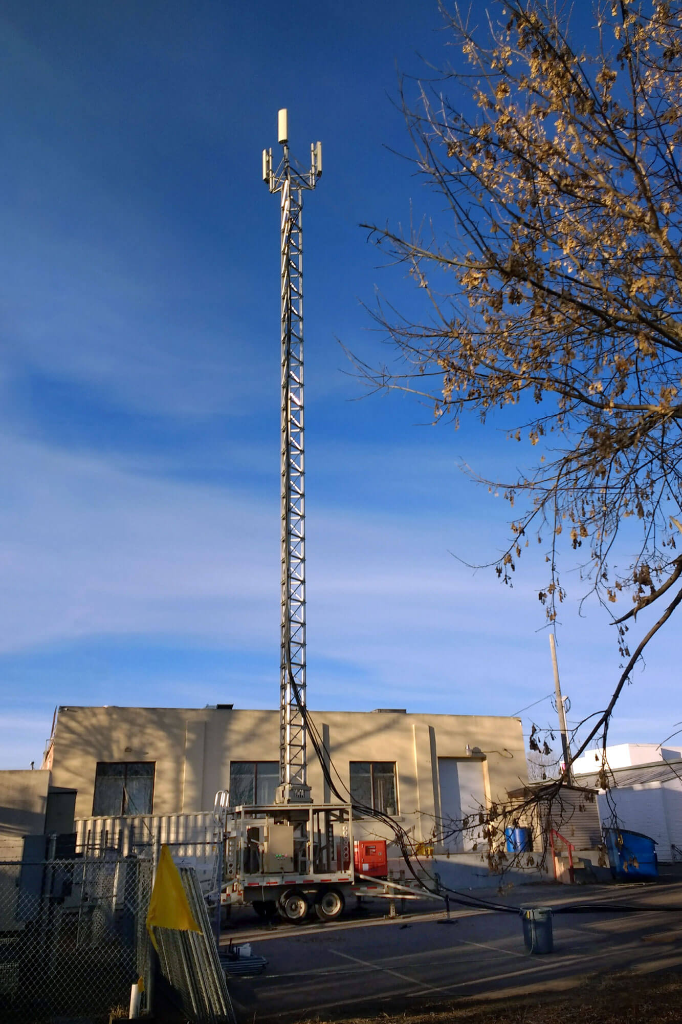 Tower with Radio Attachment